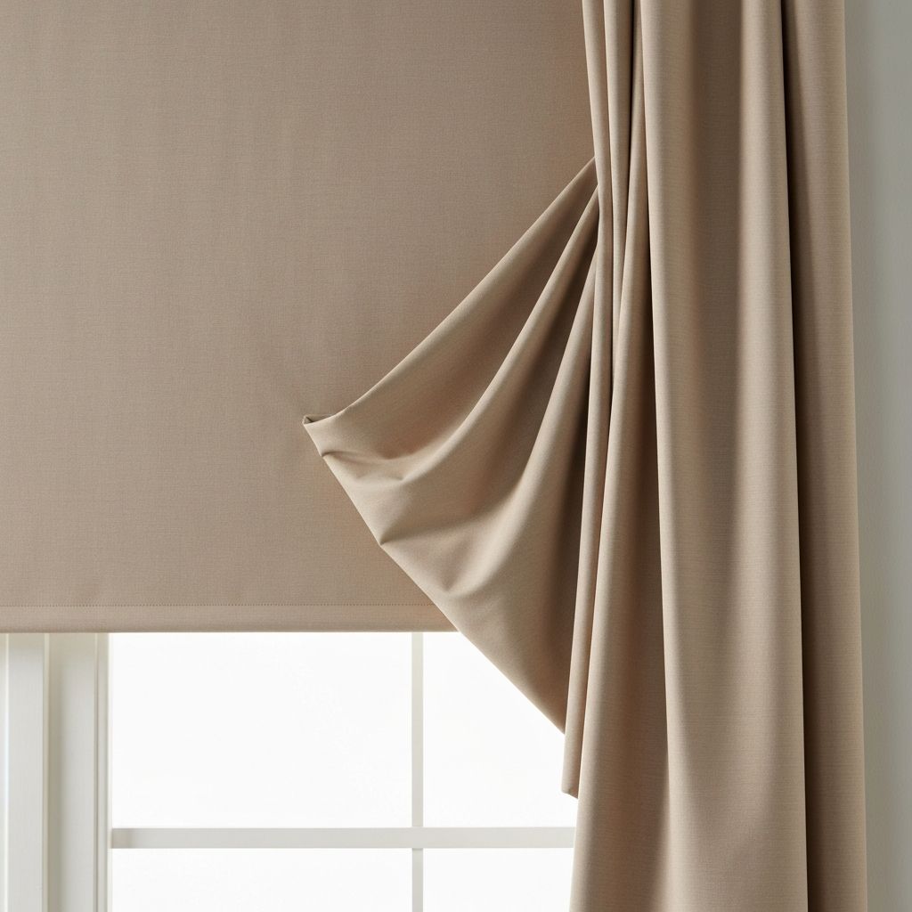 모던 롤블라인드 - 베이지